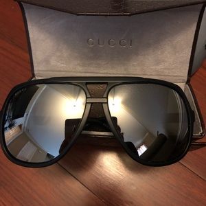 Gucci Unisex Aviator Sunglasses